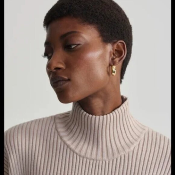 Varley Mayfair Mock Neck Knit Sweater Size Small - Picture 4 of 16